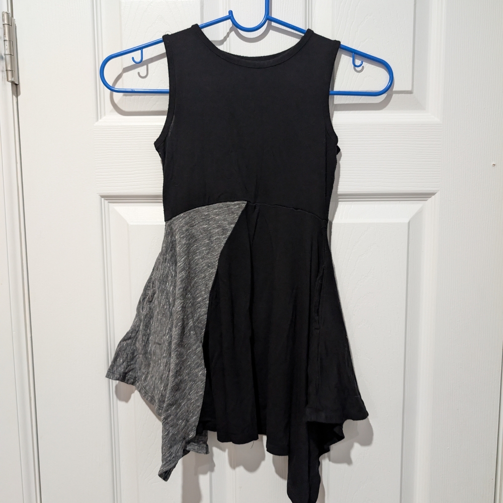 Stylish Black and Gray Kids Casual Dress